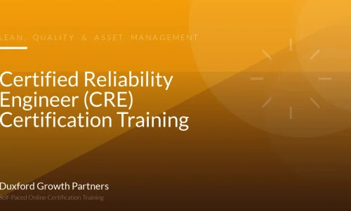 Certified Reliability Engineer (CRE) Certification Training