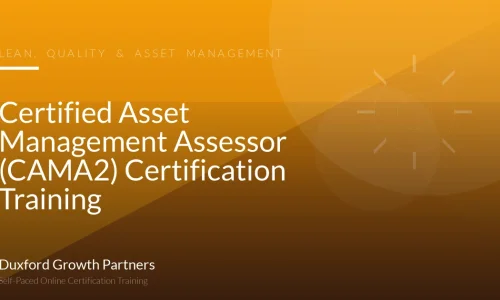 Certified Asset Management Assessor (CAMA2) Certification Training