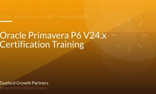 Oracle Primavera P6 V24.x Certification Training