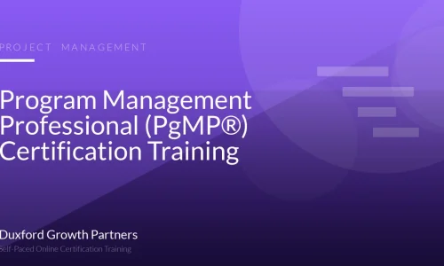 Program Management Professional (PgMP®) Certification Training