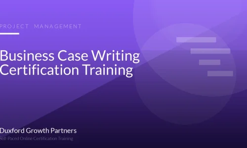 Business Case Writing Certification Training