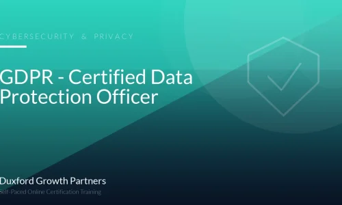 GDPR - Certified Data Protection Officer