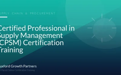 Certified Professional in Supply Management (CPSM) Certification Training