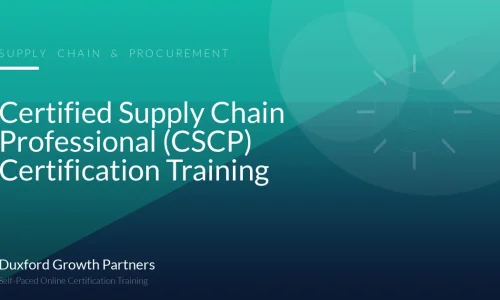 Certified Supply Chain Professional (CSCP) Certification Training
