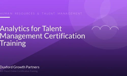 Analytics for Talent Management Certification Training