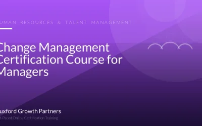 Change Management Certification Course for Managers