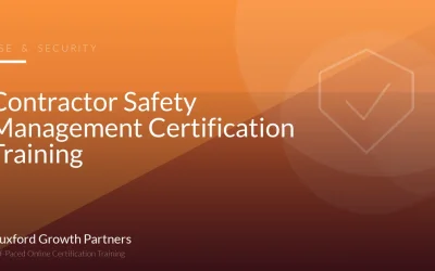Contractor Safety Management Certification Training