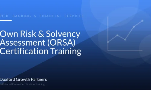 Own Risk & Solvency Assessment (ORSA) Certification Training