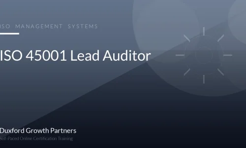 ISO 45001 Lead Auditor